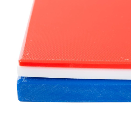 Доска разделочная 400х300х12 красная пластик